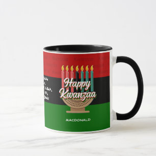 Caneca HAPPY KWANZAA personalizado
