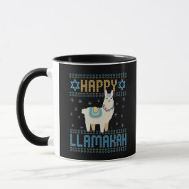 Caneca Happy Lamakah Funny Judeu Hanukkah Lama Gift