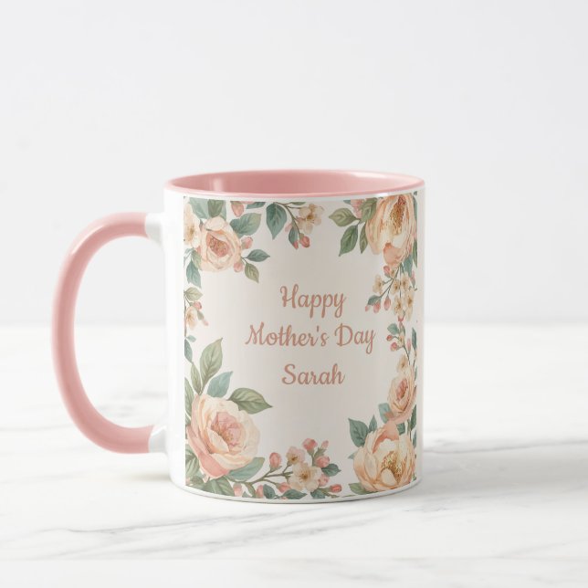 Caneca Happy Mother's Day Personalized Mug (Esquerda)