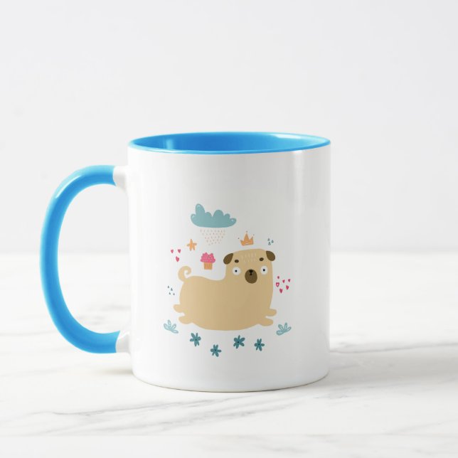 Caneca Happy Puggy Mug (Esquerda)