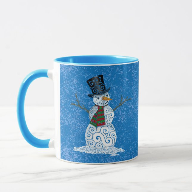 Caneca Happy Swirly Snowman (Esquerda)