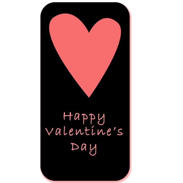 Caneca Happy Valentine’s Day Mug | Pink Heart Design (Criador carregado)