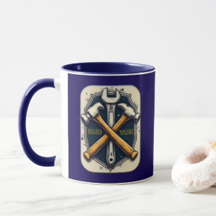 Caneca Hard Work Tools Worker Pride Labor Day Design