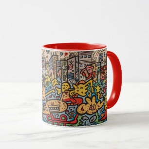 Caneca Haring City Tribute