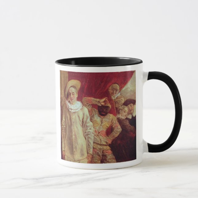 Caneca Harlequin, Pierrot e Scapin, atores de COM (Direita)