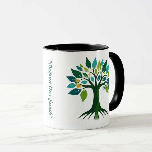 Caneca "Harmonia com a Natureza" (Frente Esquerda)