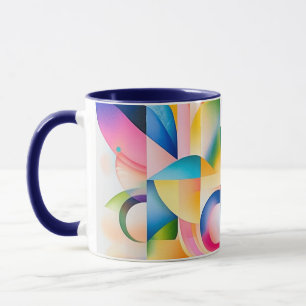 Caneca Harmonia Geométrica Floral