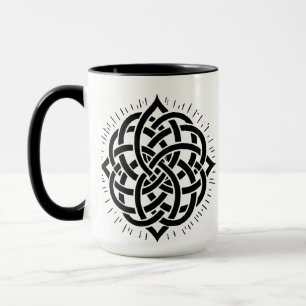 Caneca Harmonia Infinita: Arte de Símbolo Mandala Celta S