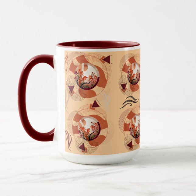 Caneca Harmonious Orange Blossom Circles (Esquerda)