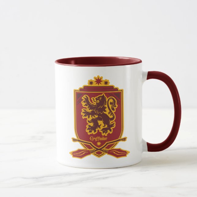Caneca Harry Potter | Brasão QUIDDITCH™ Grifinória (Direita)