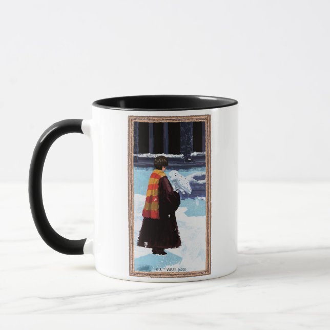 Caneca HARRY POTTER™ e Hedwig no pátio HOGWARTS™ (Esquerda)