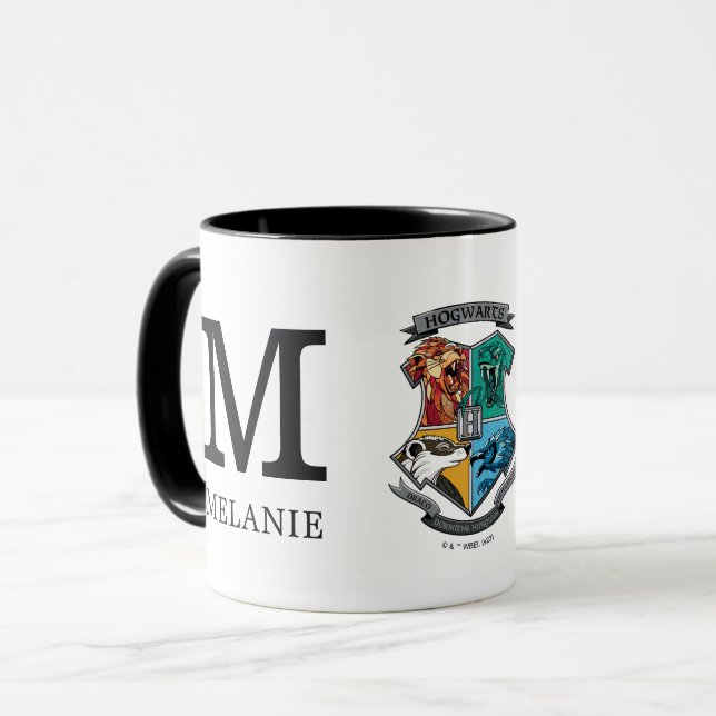 Caneca Harry Potter | EMBLEMA XADREZADO HOGWARTS™ (Frente Esquerda)