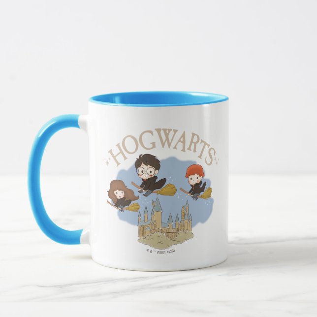 Caneca HARRY POTTER™, Hermione e Ron voam sobre HOGWARTS™ (Esquerda)
