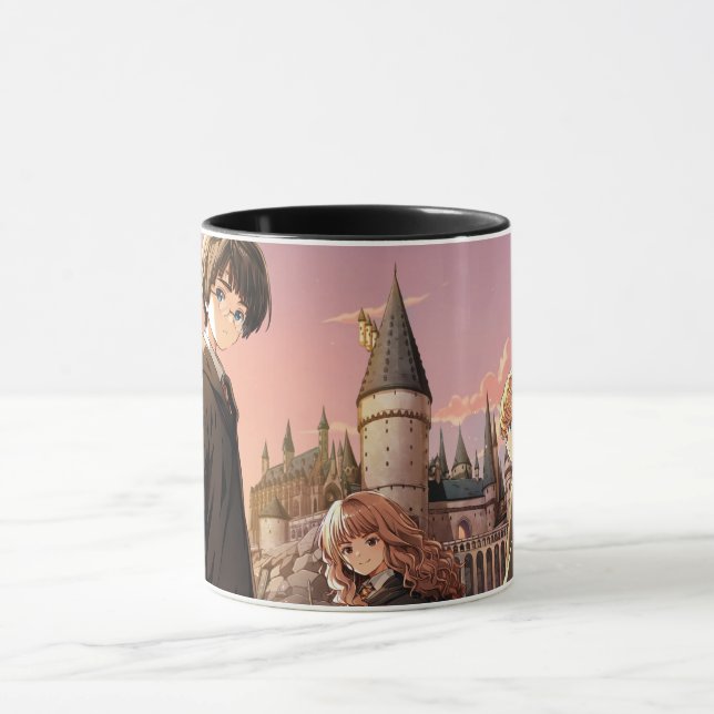 Caneca HARRY POTTER™ Hermione & Ron HOGWARTS™ Cena de Ani (Centro)