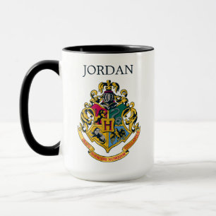 Caneca Harry Potter   Hogwarts Crest   Adicione seu nome