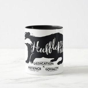 Caneca Harry Potter  HUFFLEPUFF™ Tipografia Silhueta