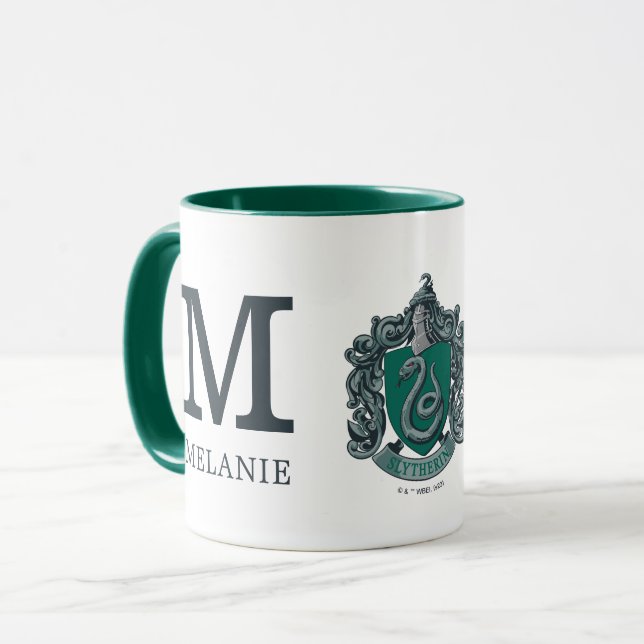 Caneca Harry Potter | Slytherin Crest Green (Frente Esquerda)