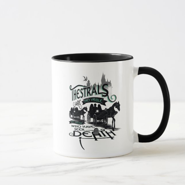 Caneca Harry Potter | Thestrals Tipografia Gráfico (Direita)