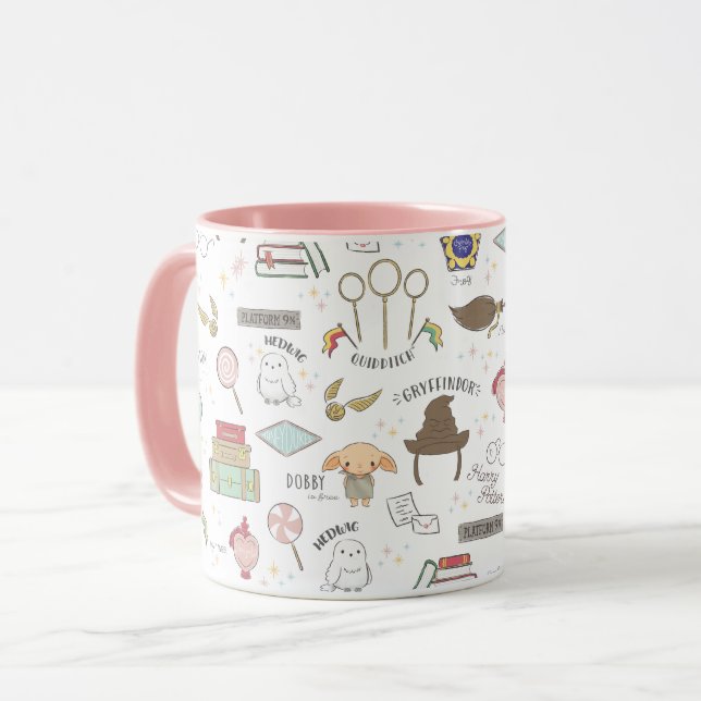 Caneca HARRY POTTER™ Tiny Magic Pattern (Frente Esquerda)