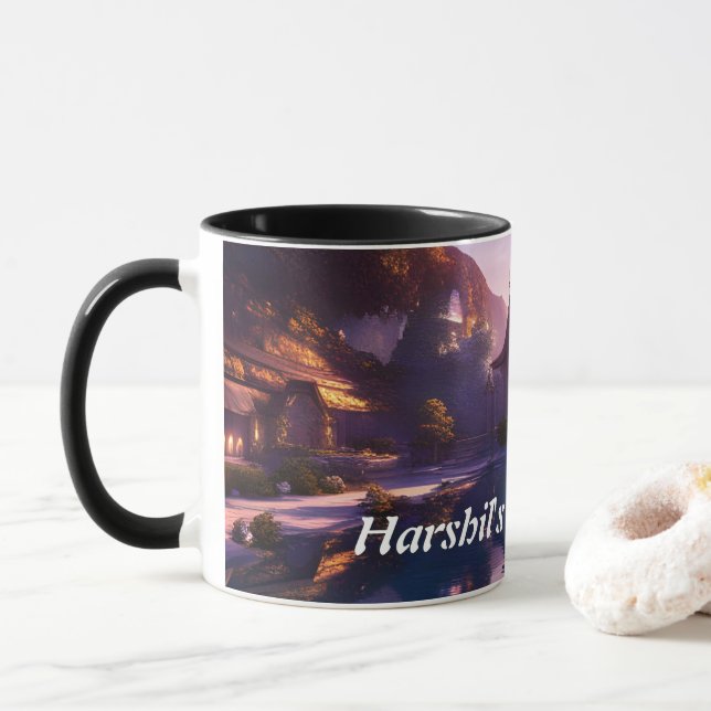Caneca Harshil's Morning Tea (Com Donut)