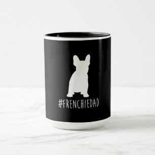 Caneca hashtag frenchie pai presente de pai de buldogue
