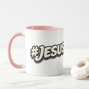 Caneca Hashtag - JESUS - Cristão