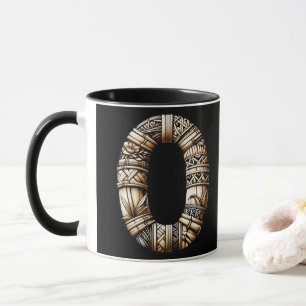Caneca Havaiano Polinésio Carta de Aloha O Inicial Person