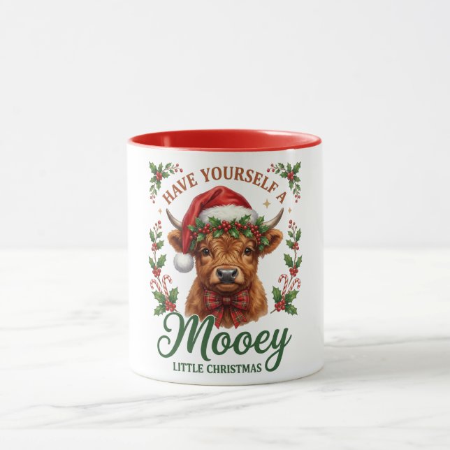 Caneca Have Yourself A Mooey Little Christmas  (Centro)