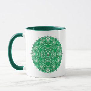 Caneca Heart Chakra Mandala Dois Tons