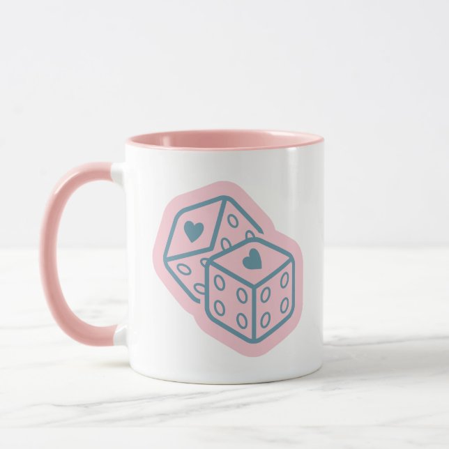 Caneca Heart Dice Valentine's day (Esquerda)
