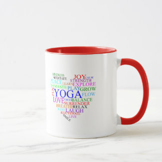 Caneca Heart Yoga Mug - Presentes Únicos de Yoga