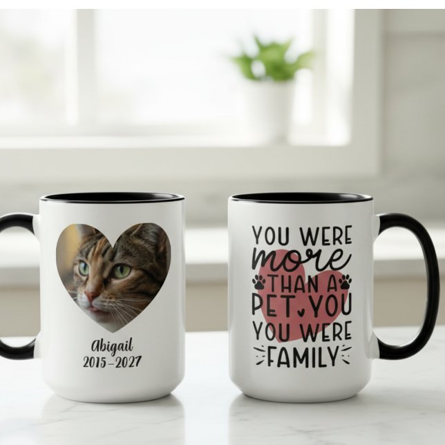 Caneca Heartfelt Pet Memorial Photo – Loving Remembrance (Heartfelt Pet Memorial Photo – Loving Pet Remembrance)