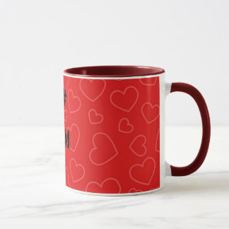 Caneca hearts1, 1#, MAMÃ