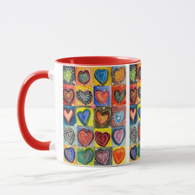 Caneca "Hearts Galore!" Caneta (Esquerda)