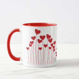 Caneca Hearts Modern Art Design