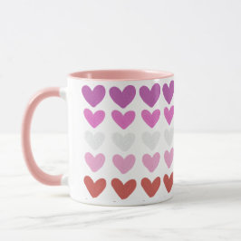 Caneca Hearts Modern Art Design