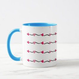Caneca Hearts Modern Art Design