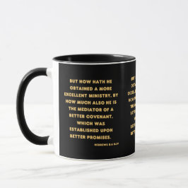 Caneca Hebraico Bíblia 8:6 KJV Verso Dois Toneladas