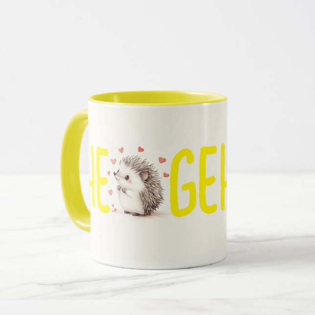 Caneca Hedgehugs! Cãibra De Café De Cérebro, Chá Mug (Frente Esquerda)