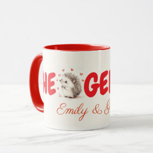 Caneca Hedgehugs! Mug De Café De Cachorro Personalizado, 