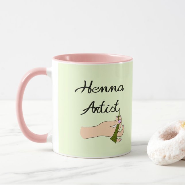 Caneca Henna Artist com Henna Cone (Com Donut)