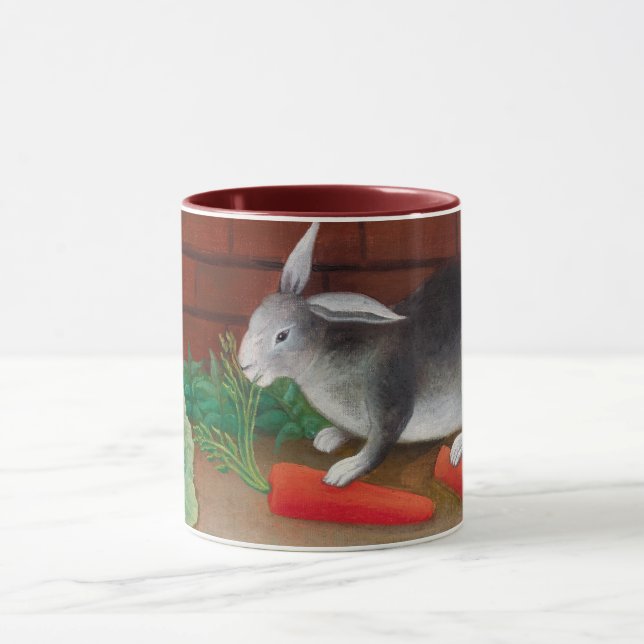 Caneca Henri Rousseau - A Refeição do Coelho (Centro)