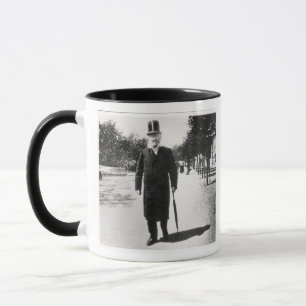 Caneca Henrik Ibsen (1828-1906) em Oslo, 1896 (foto de