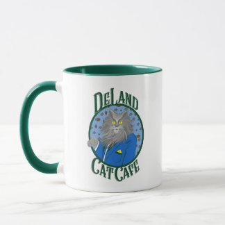 Caneca Henry DeCat do Cafe de Cat DeLand em logotipo de f