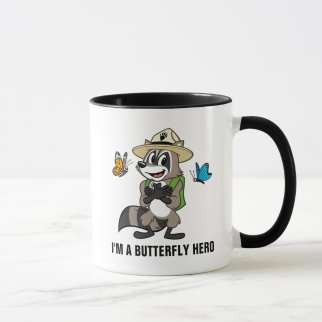 Caneca Herói da borboleta do rick | da guarda florestal - (Direita)