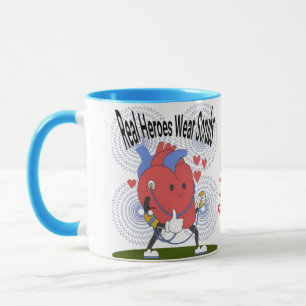 Caneca Heroínas reais Vestem escrubs Mug - Café de Copa p