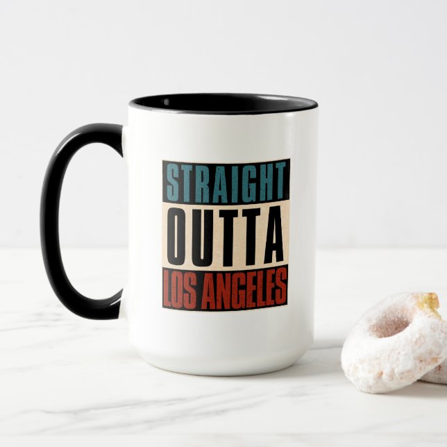 Caneca Hetero Outta Los Angeles California CA EUA (Com Donut)