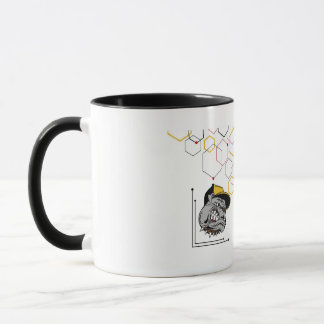 Caneca Hexagon-Pitti gespiegelt Kombinations-