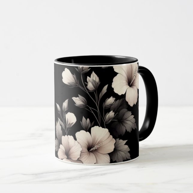 Caneca Hibisco Tímido (Frente Esquerda)