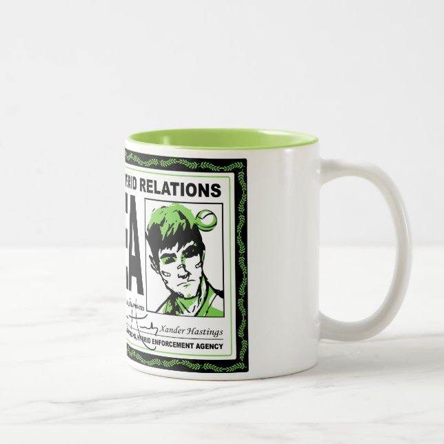 Caneca híbrida do crachá da terra HEA (Direita)